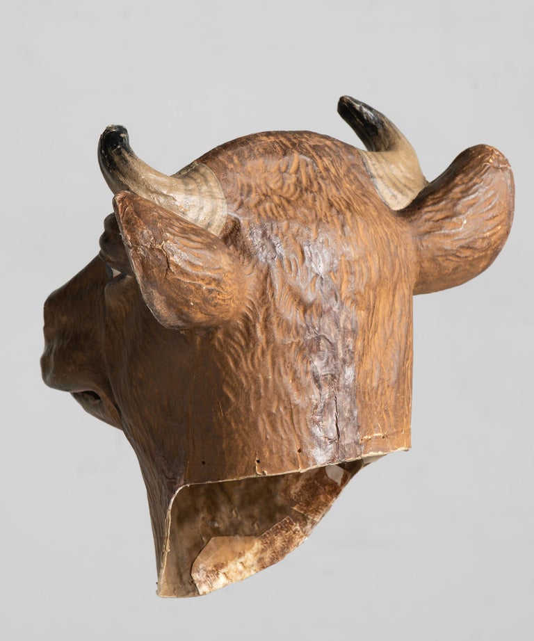 Papier Mâché Cows Head, England, circa 1910 at 1stDibs paper mache