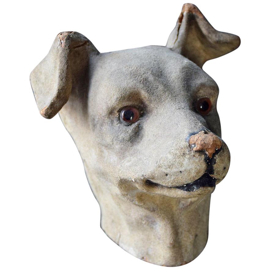 Papier Mâché Dogs Head at 1stDibs paper mache dog head, paper mache