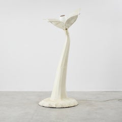 Papier-mâché flower lamp, UK 1977