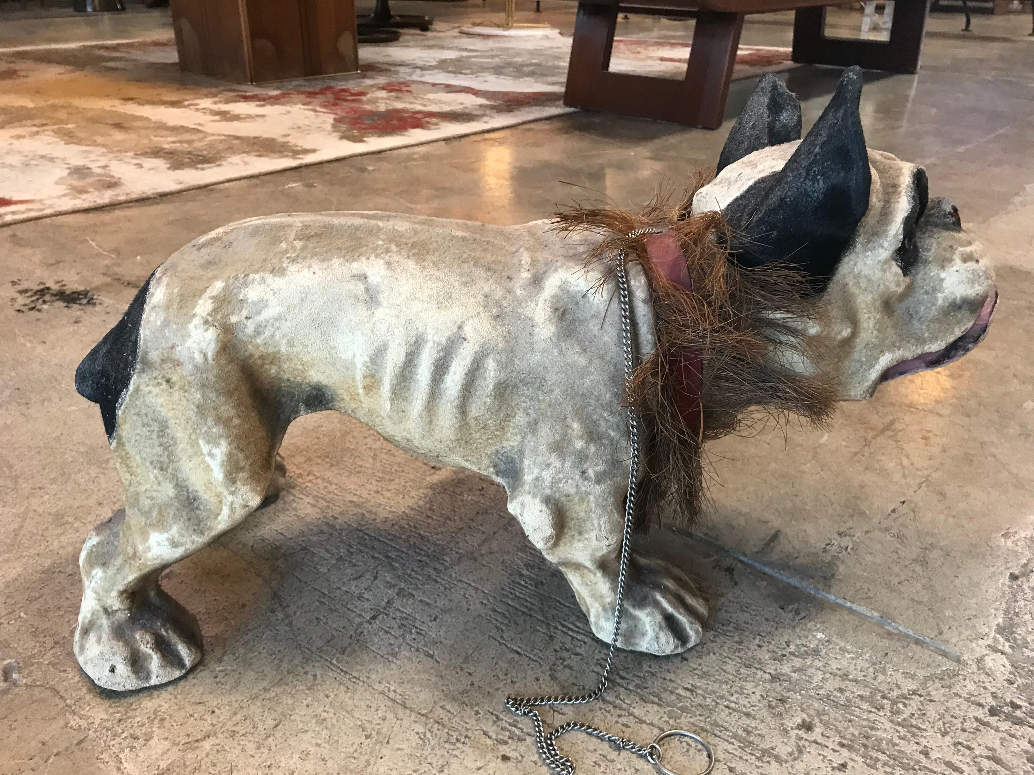 Papier Maché ‘Growler’ Bulldog Pull Toy, France, circa 1900 1