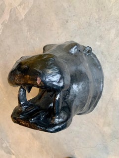 Papier Mâché Hippo, Bear and Giraffe