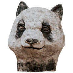 Antique Papier Mâché Panda Mask