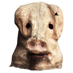 Papier Mâché Pigs Theatre Head
