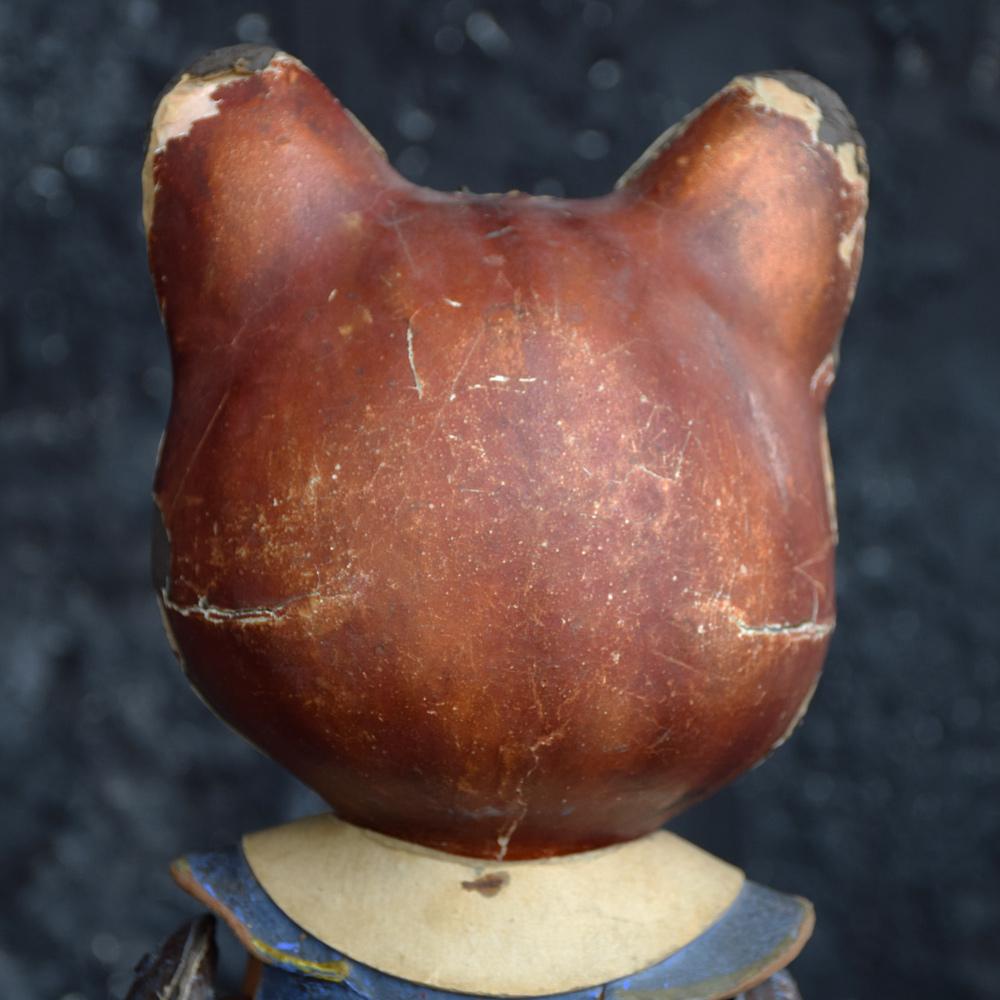 paper mache cat head