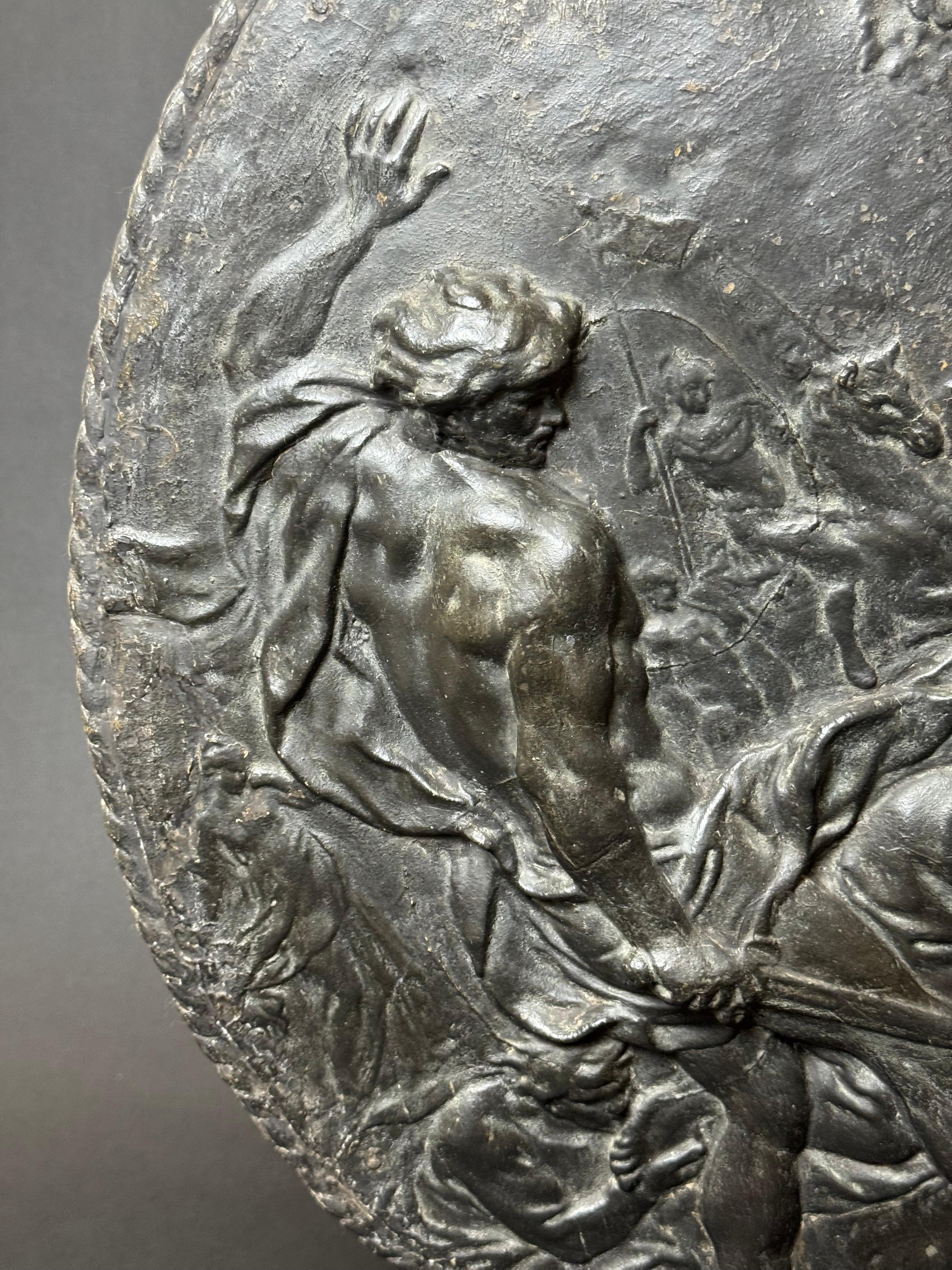 Legno Papier Mâché raffigurante la decollazione di San Paolo - XVIII secolo in vendita