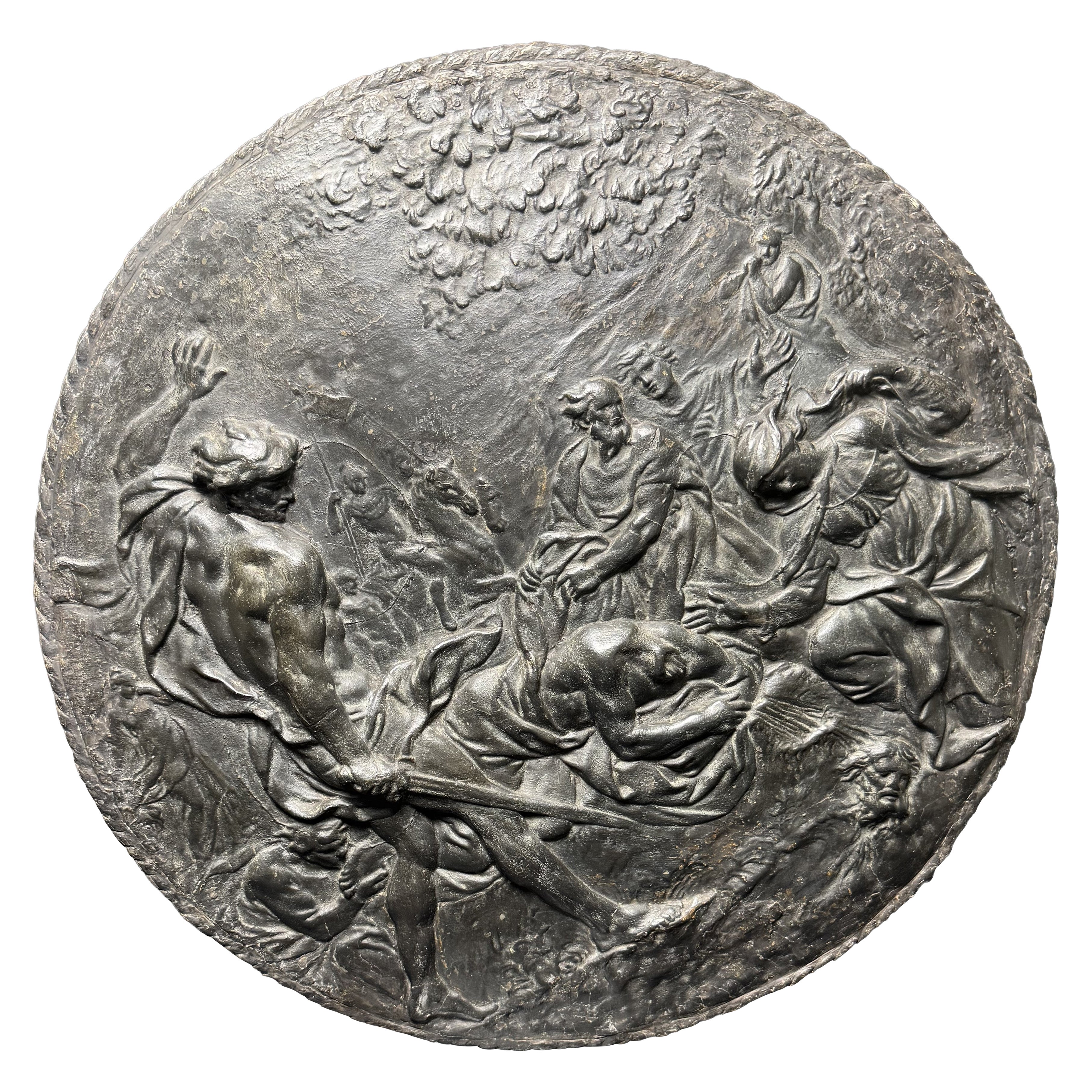 Papier Mâché raffigurante la decollazione di San Paolo - XVIII secolo