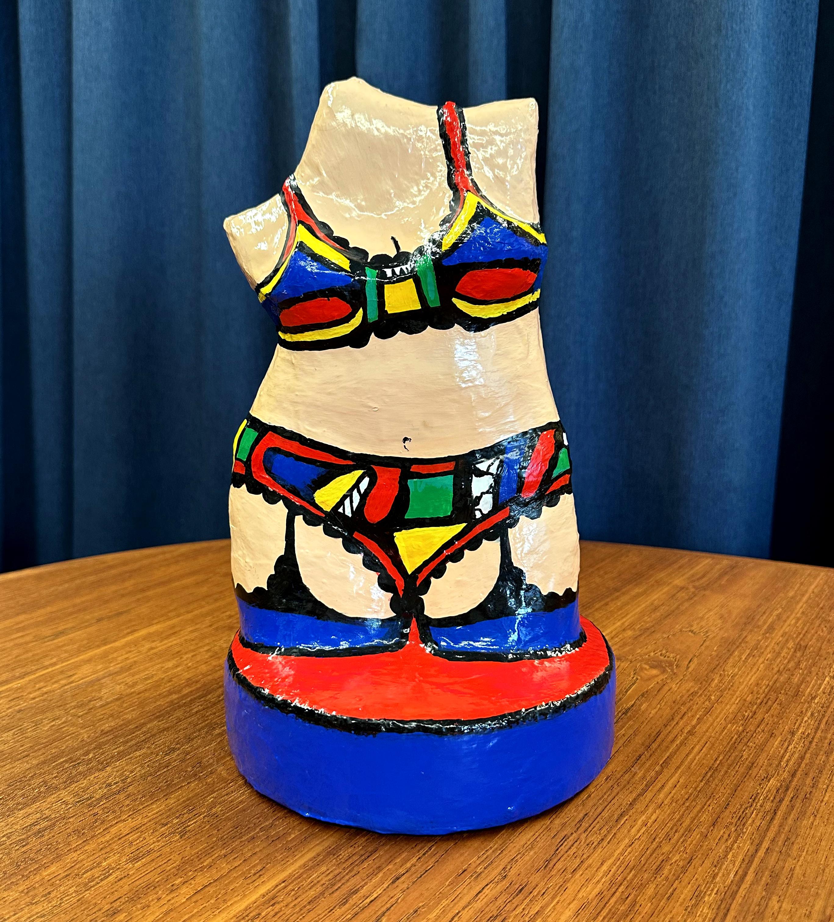 Modern Whimsical Torso Sculptures by Kathy Berenstein For Sale