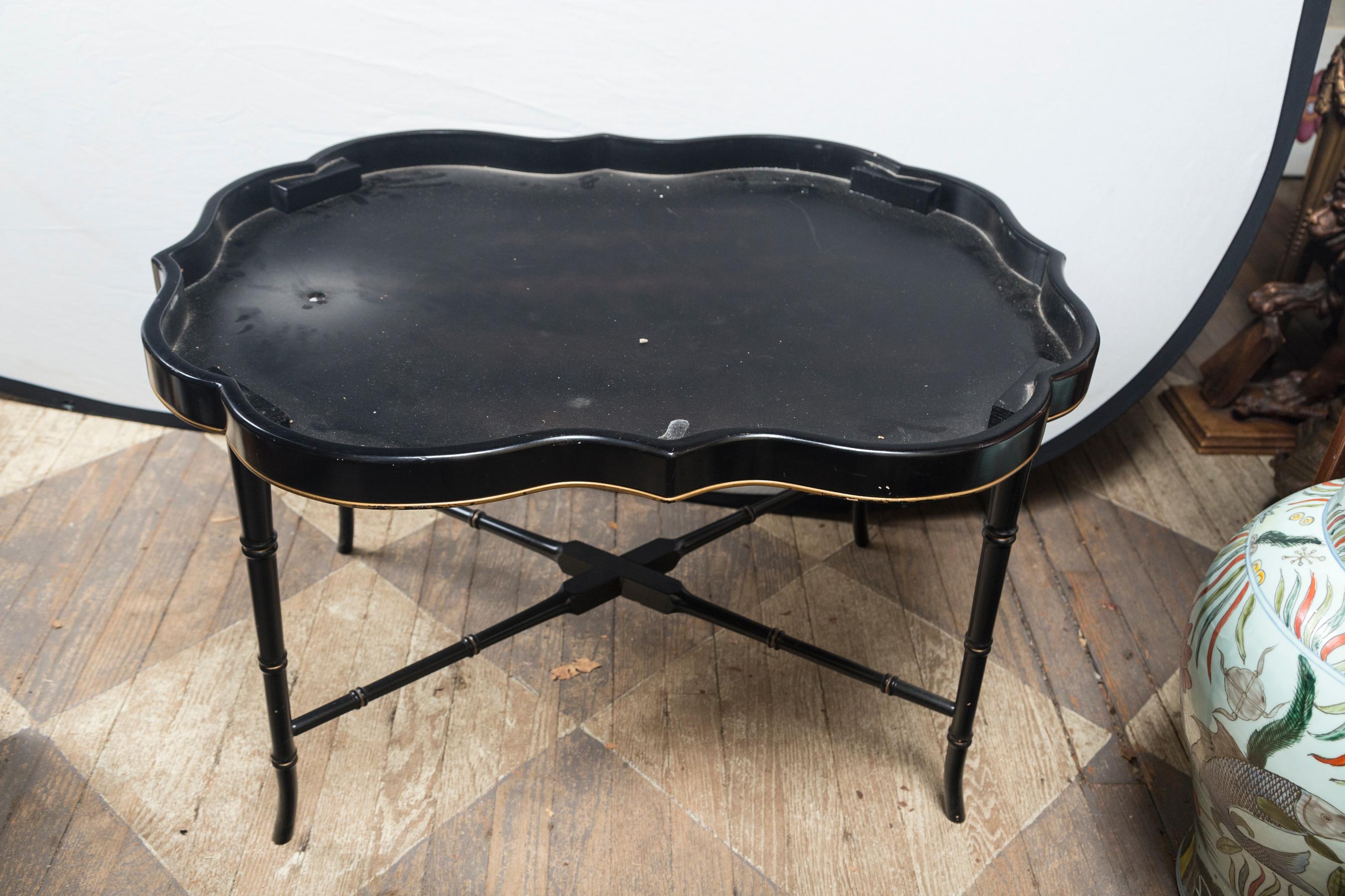 Papier Mâché Tray on Stand 2