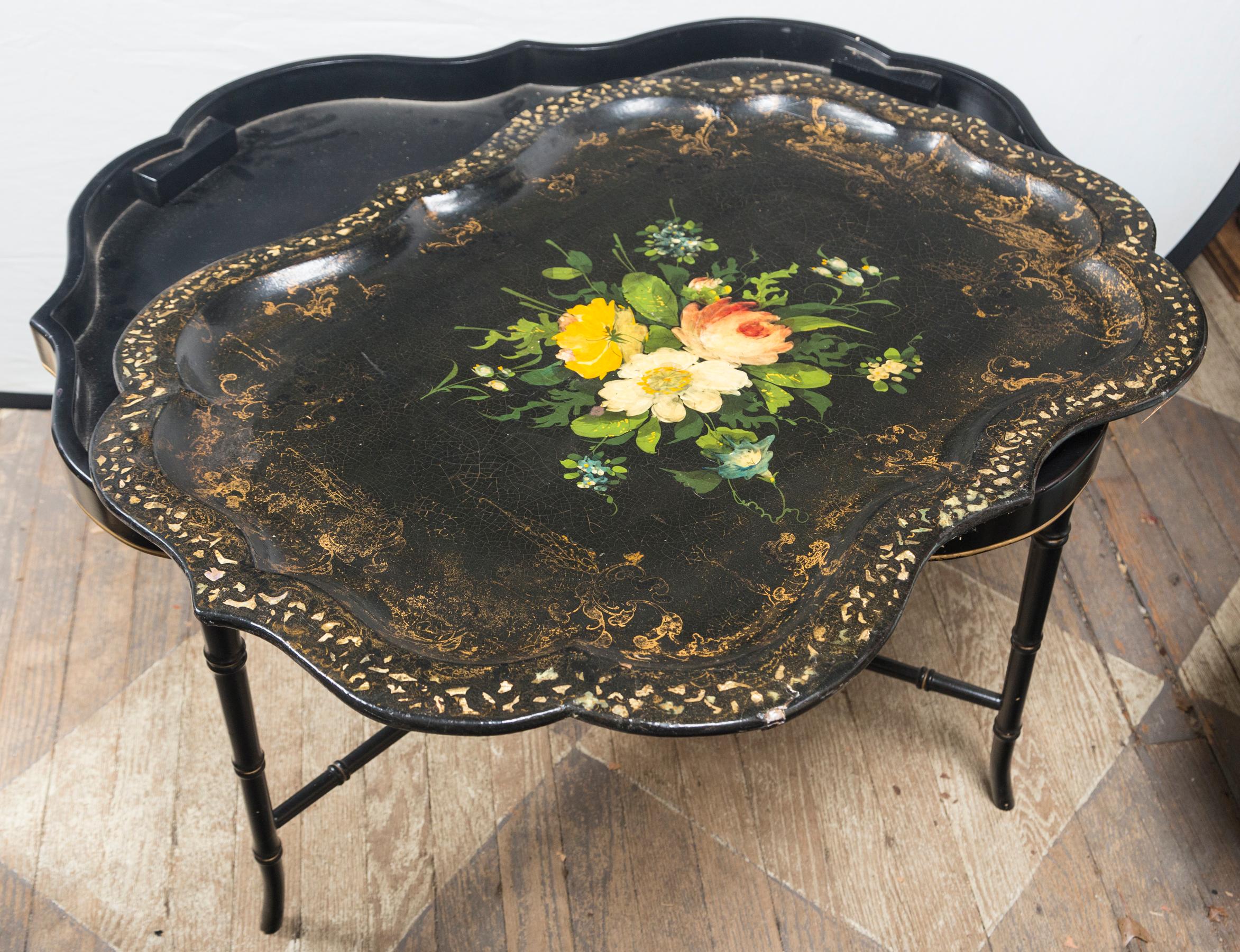 Other Papier Mâché Tray on Stand