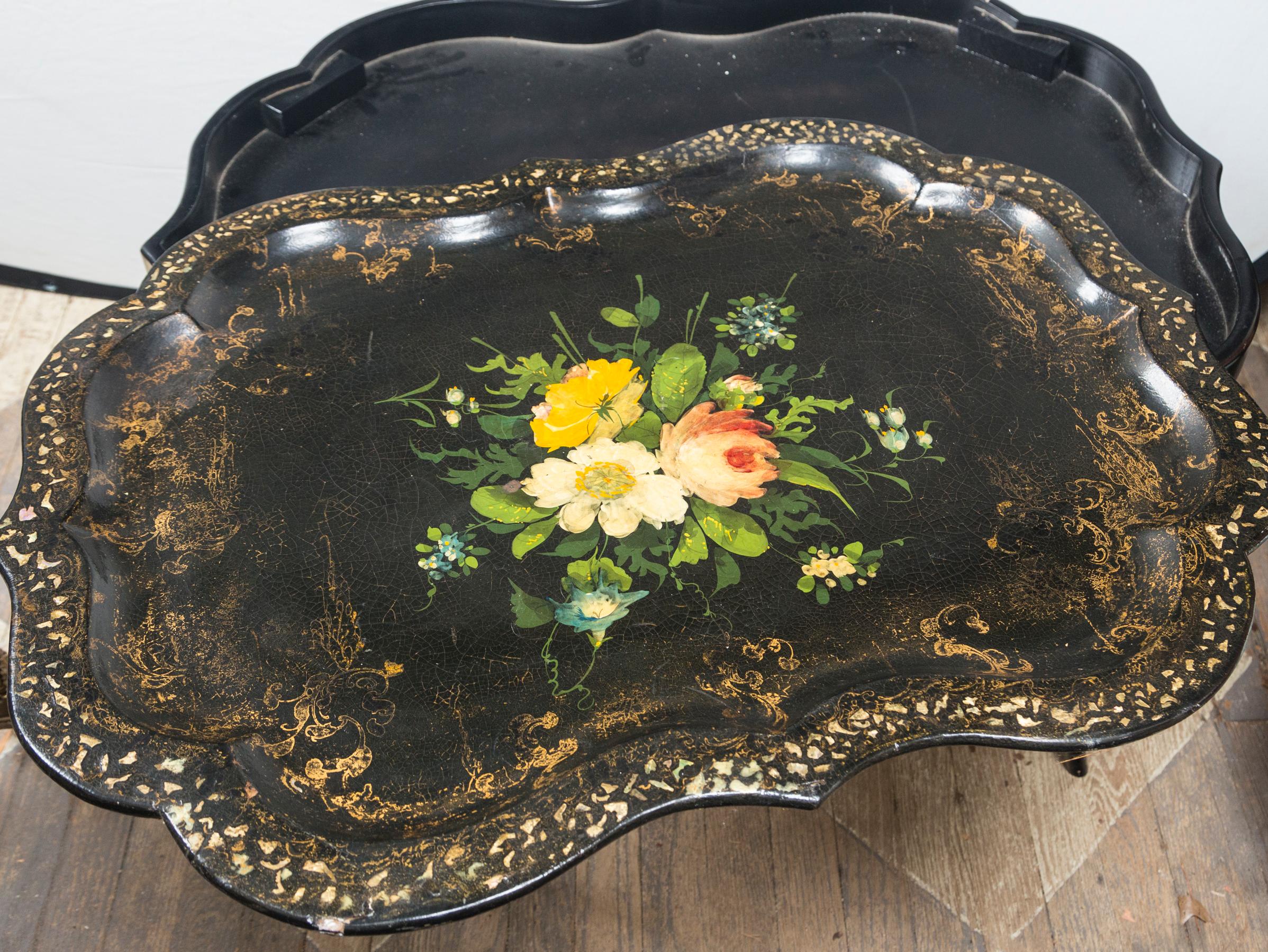 Papier Mâché Tray on Stand 1