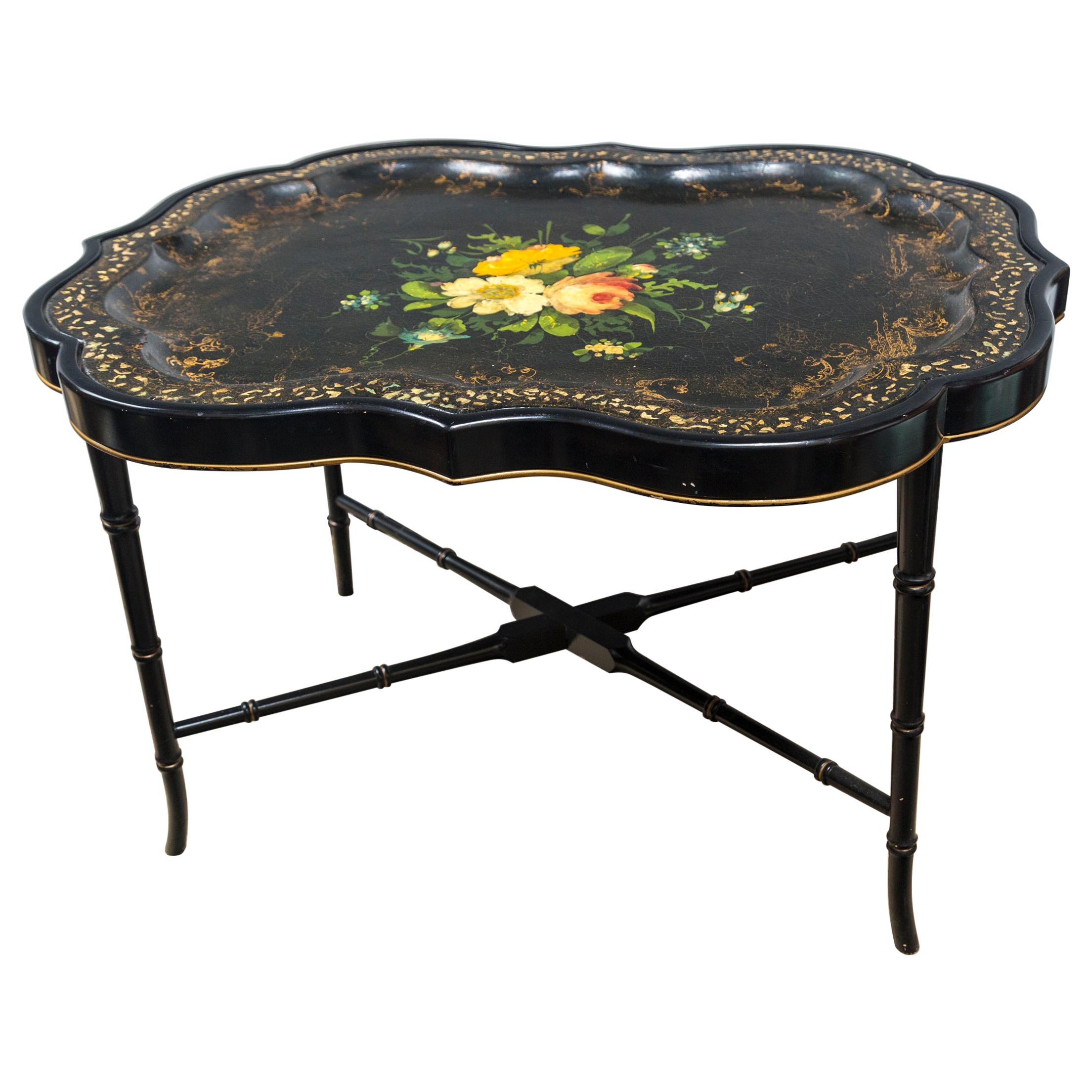 Papier Mâché Tray on Stand