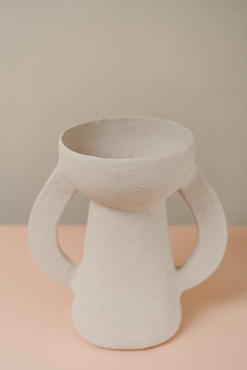 Vase et bol en papier mâché en vente 3