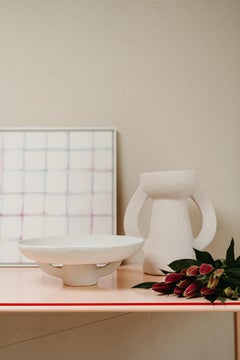 Jarrón y cuenco de papel maché