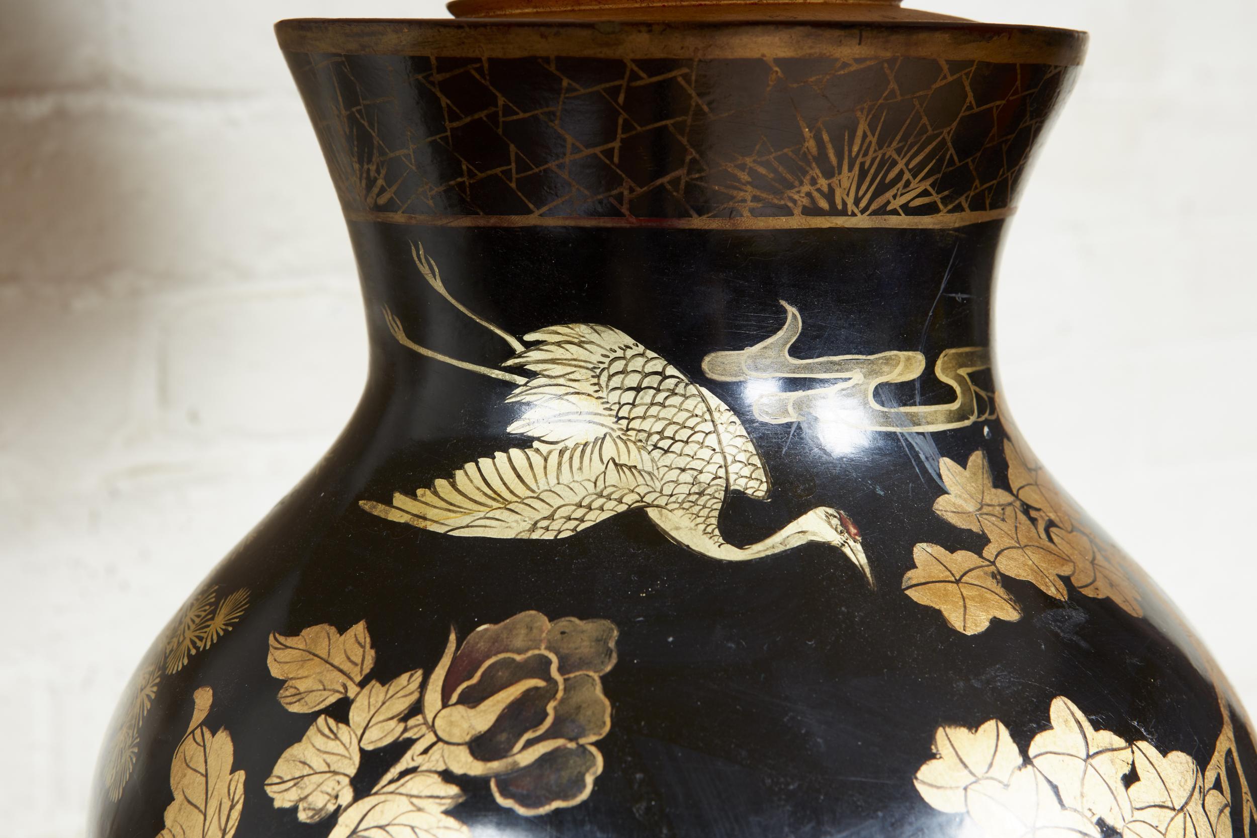 Papier-Maché-Vase als Lampe im Zustand „Gut“ im Angebot in Greenwich, CT