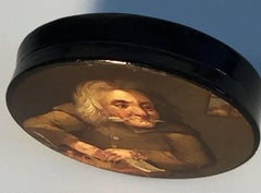 German Papier-Mâché snuffbox, 19th century