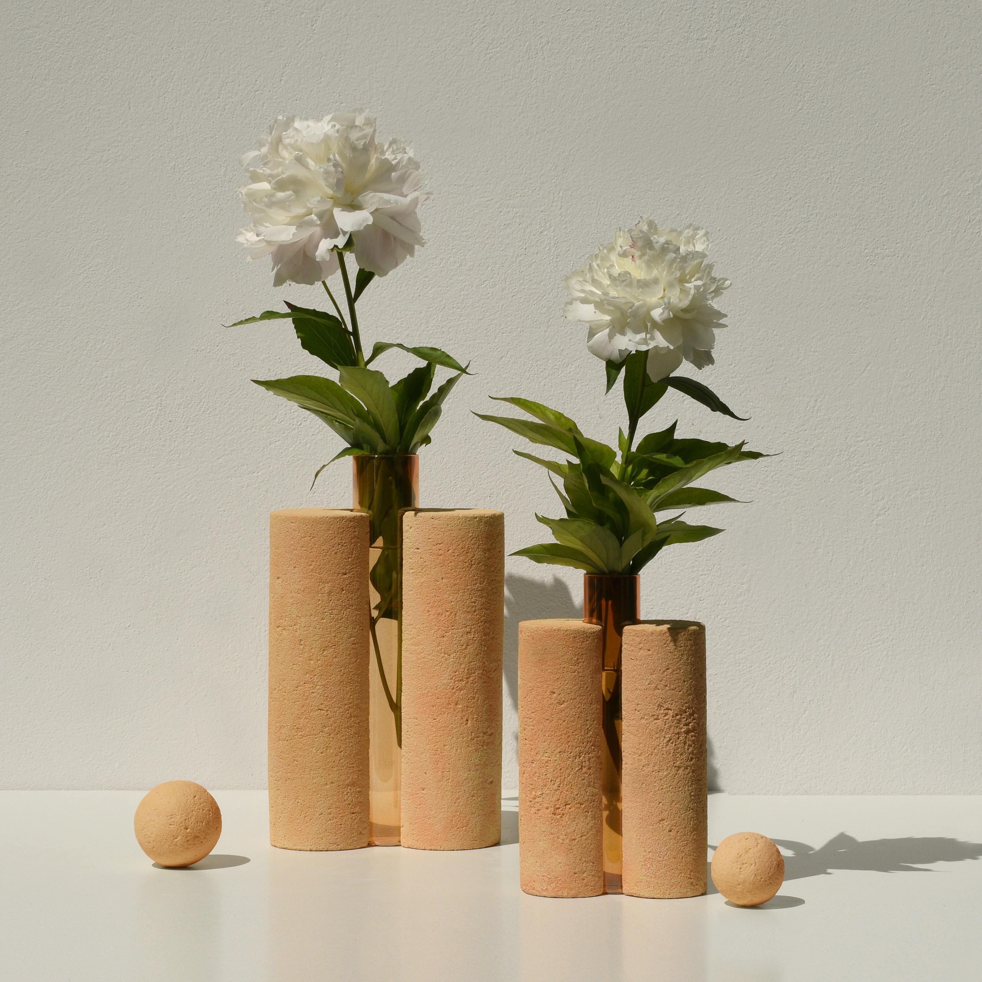 Modern Papilio - Contemporary Design, Orange Vase by Coki