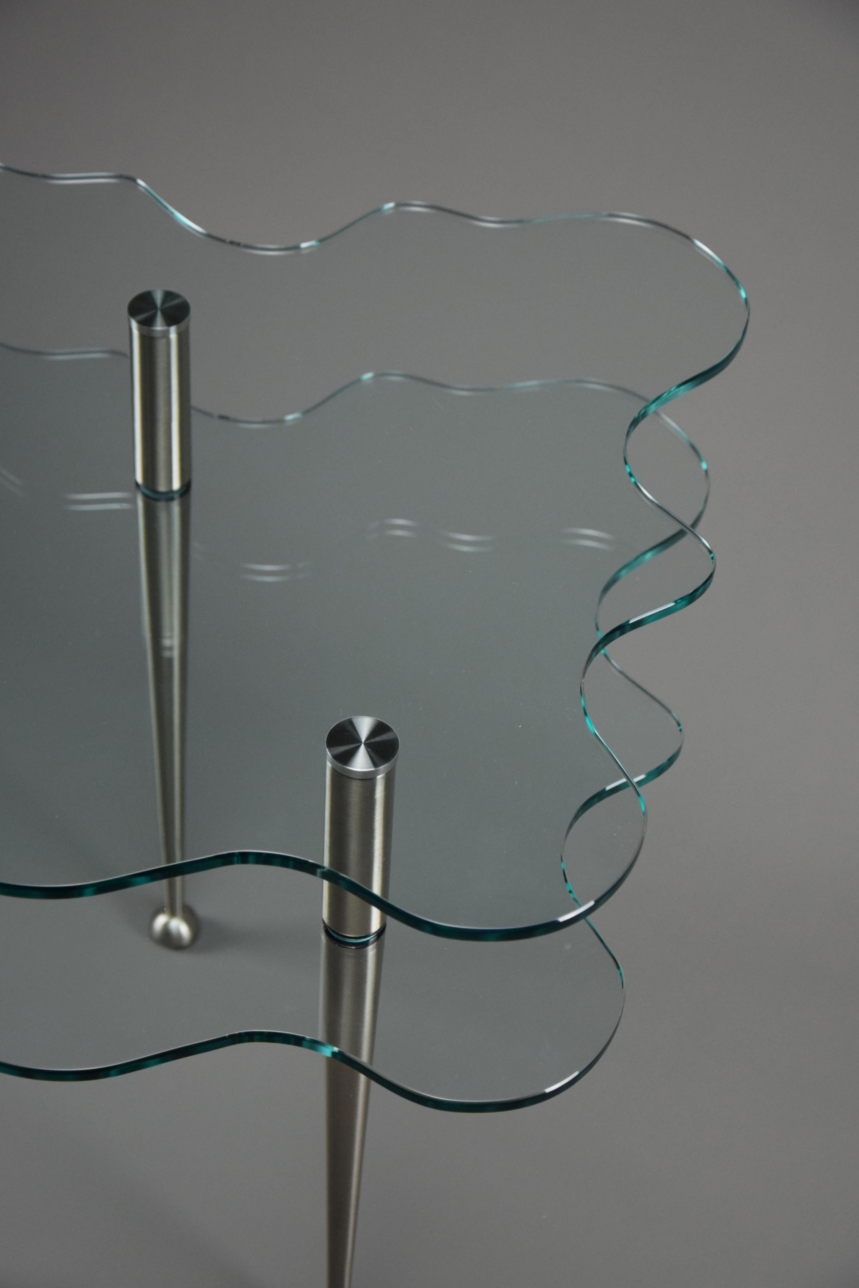 Acier Table d'appoint Papilio d'Alessandro Mendini 1985 en vente