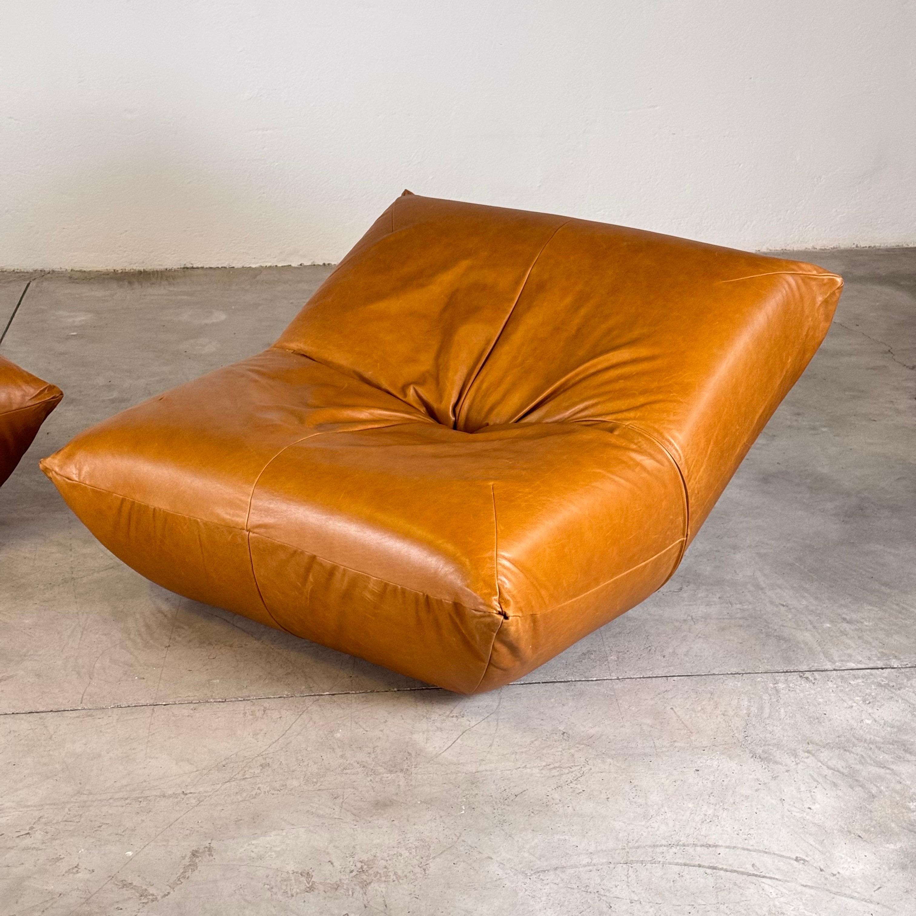 'Papillon' Lounge Chairs by Guido Maria Rosati for Giovannetti, 1972, Leather 3