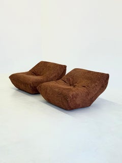 „Papillon Lounge Chairs“ von Guido Maria Rosati für Giovannetti in Rostbraun