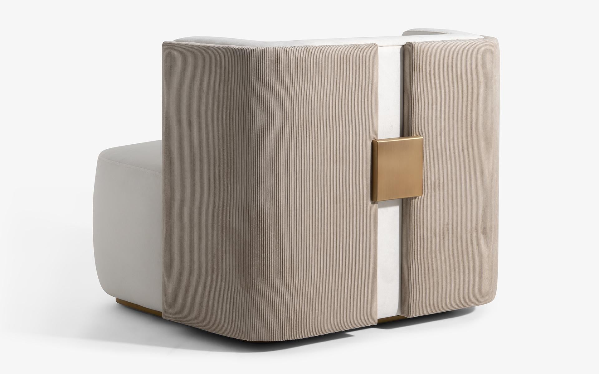 Turkish Papillonne Armchair - Modern Upholstered Design by Lagu For Sale