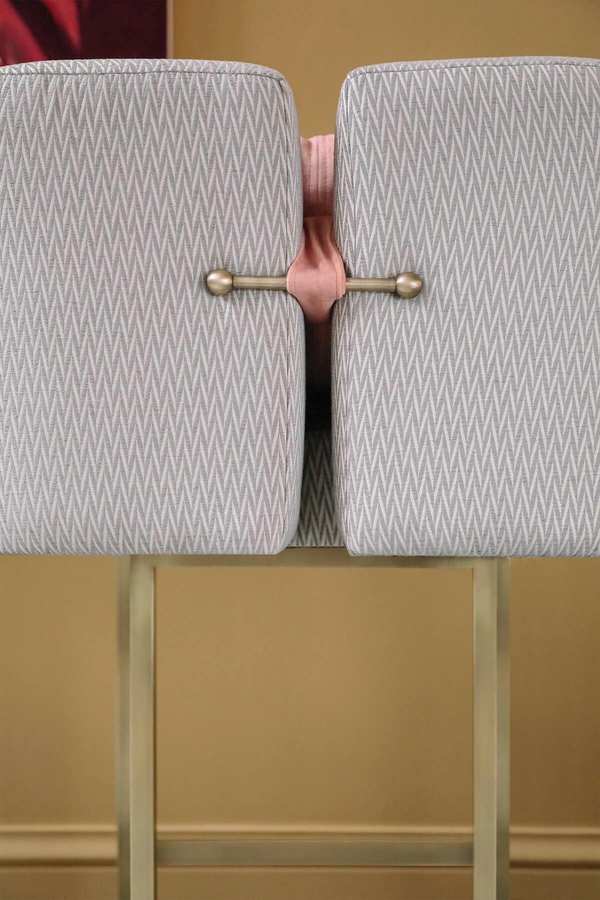 Papillonne Brass Plated Bar Chair For Sale 2