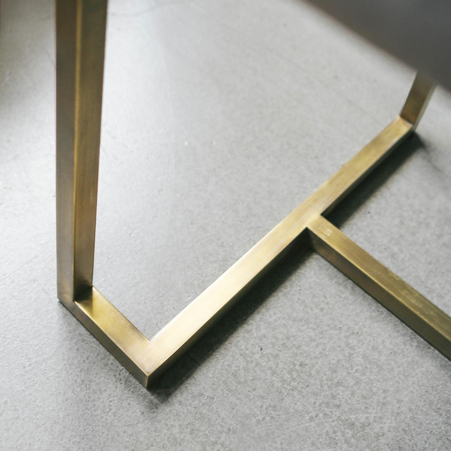 Papillonne Brass Plated Chair with Pillow For Sale 10