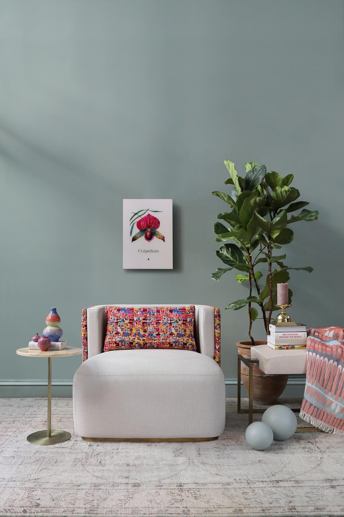 Contemporary Papillonne Pastel Kenzo Armchair For Sale