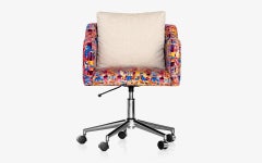 Papillonne Pink Kenzo Drehstuhl Chrom Bürostuhl