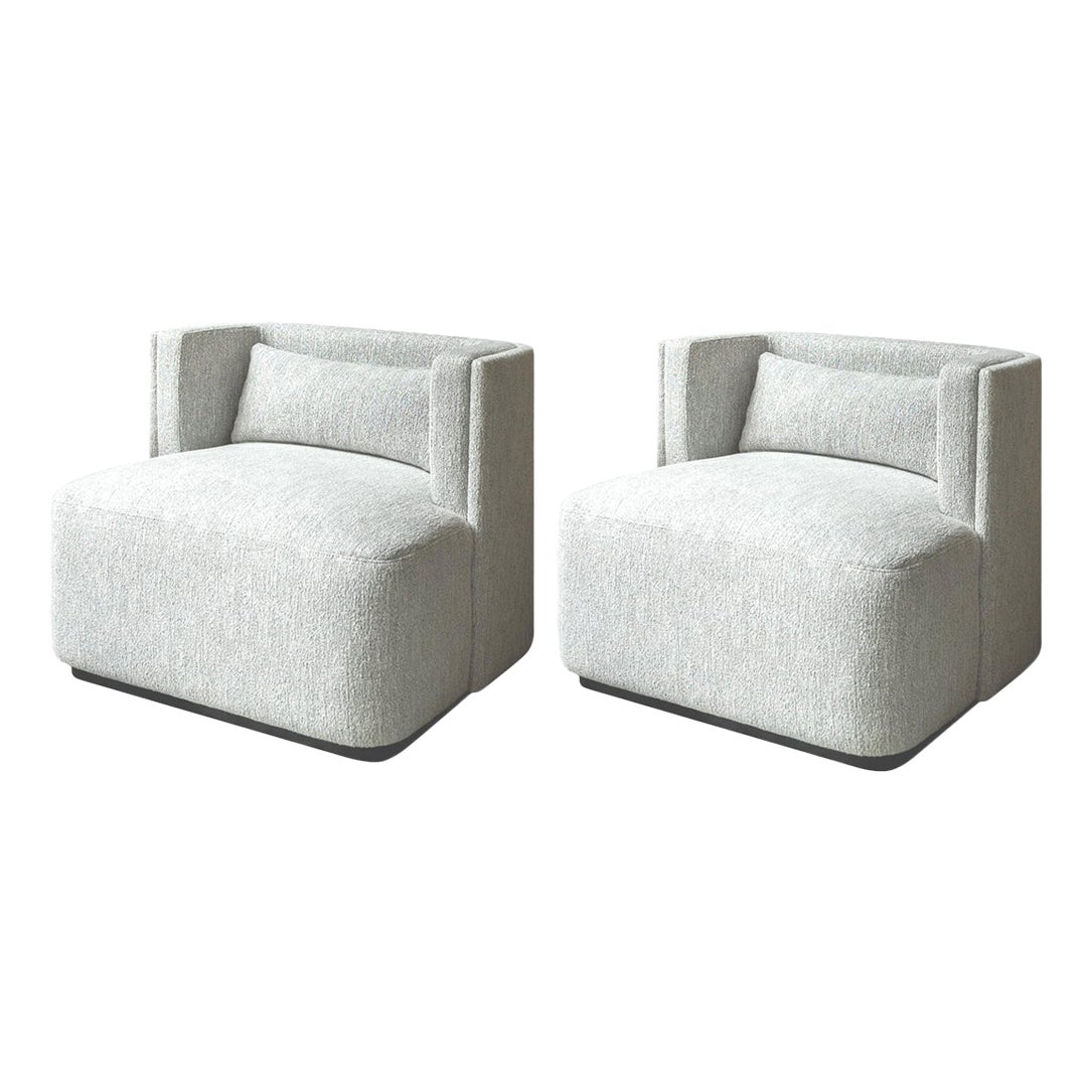 Poltrona girevole Papillonne con accessorio in Wood Wood nero 'Set di 2'