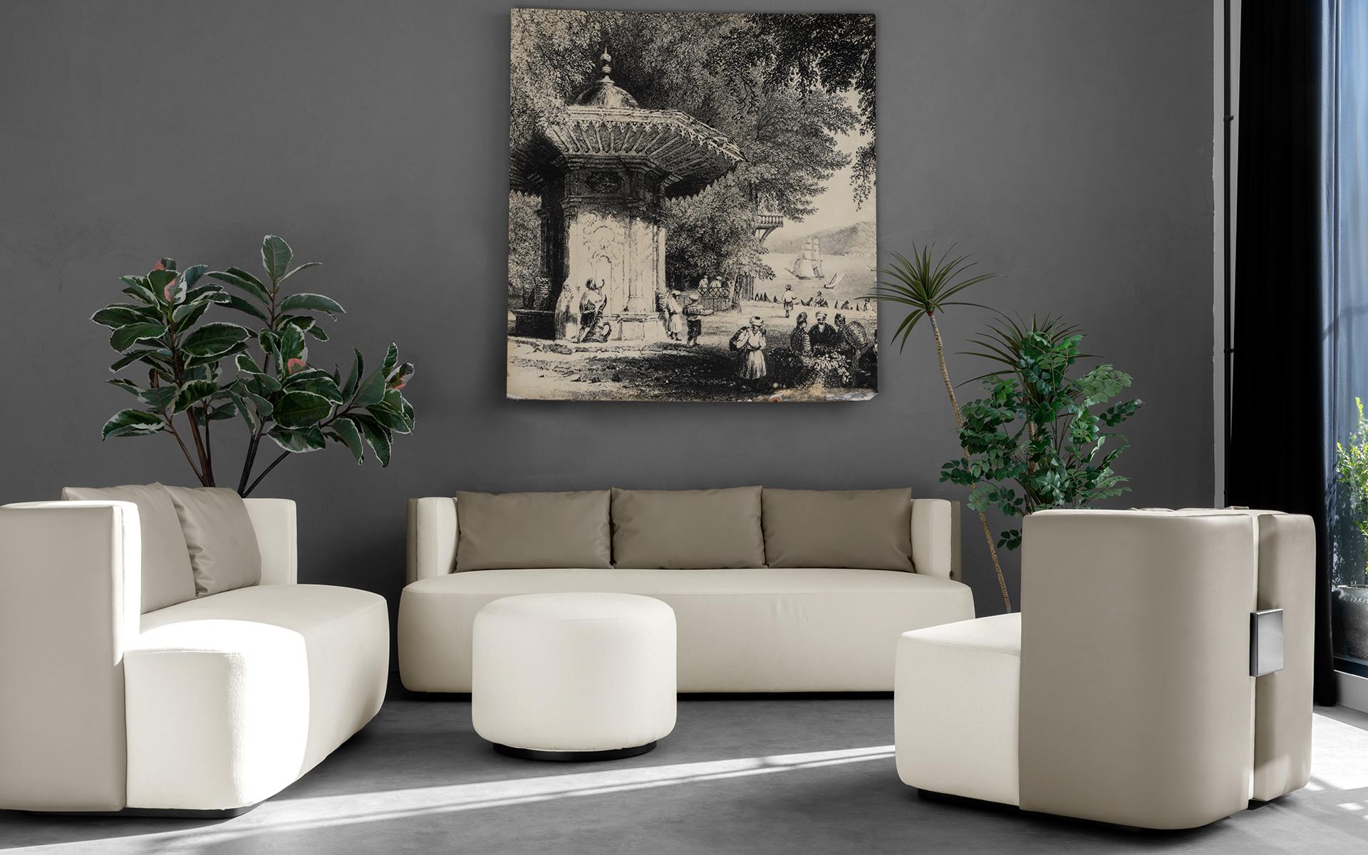 Turc Canapé Papillonne Two Seater en vente