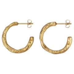 Papua Earrings are handcrafted from 24ct gold plated bronze