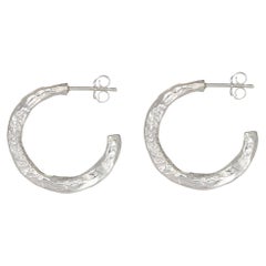 Papua Earrings are handcrafted from 24ct silver plated bronze