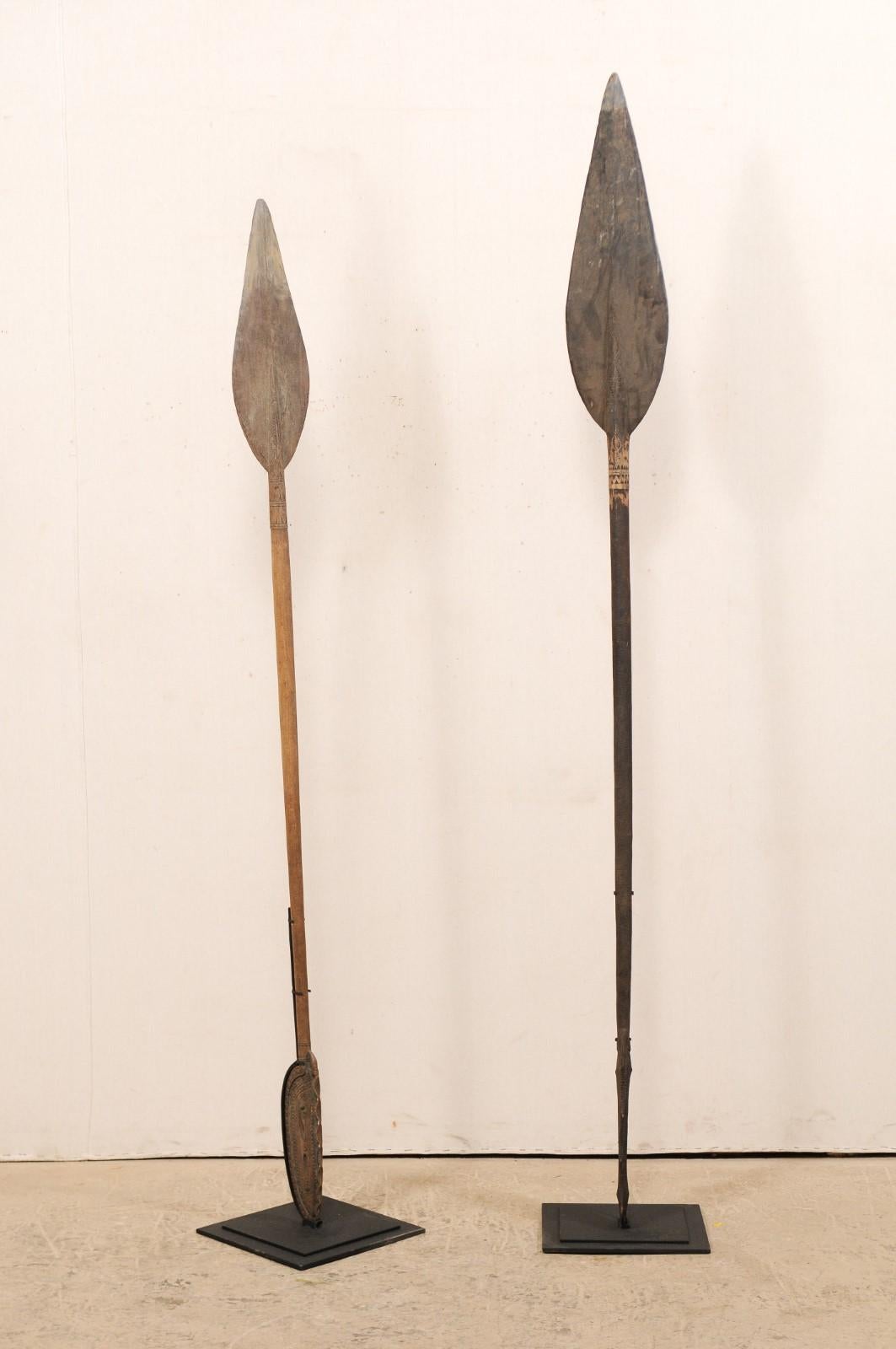 Tribal Papua New Guinea Carved Paddles