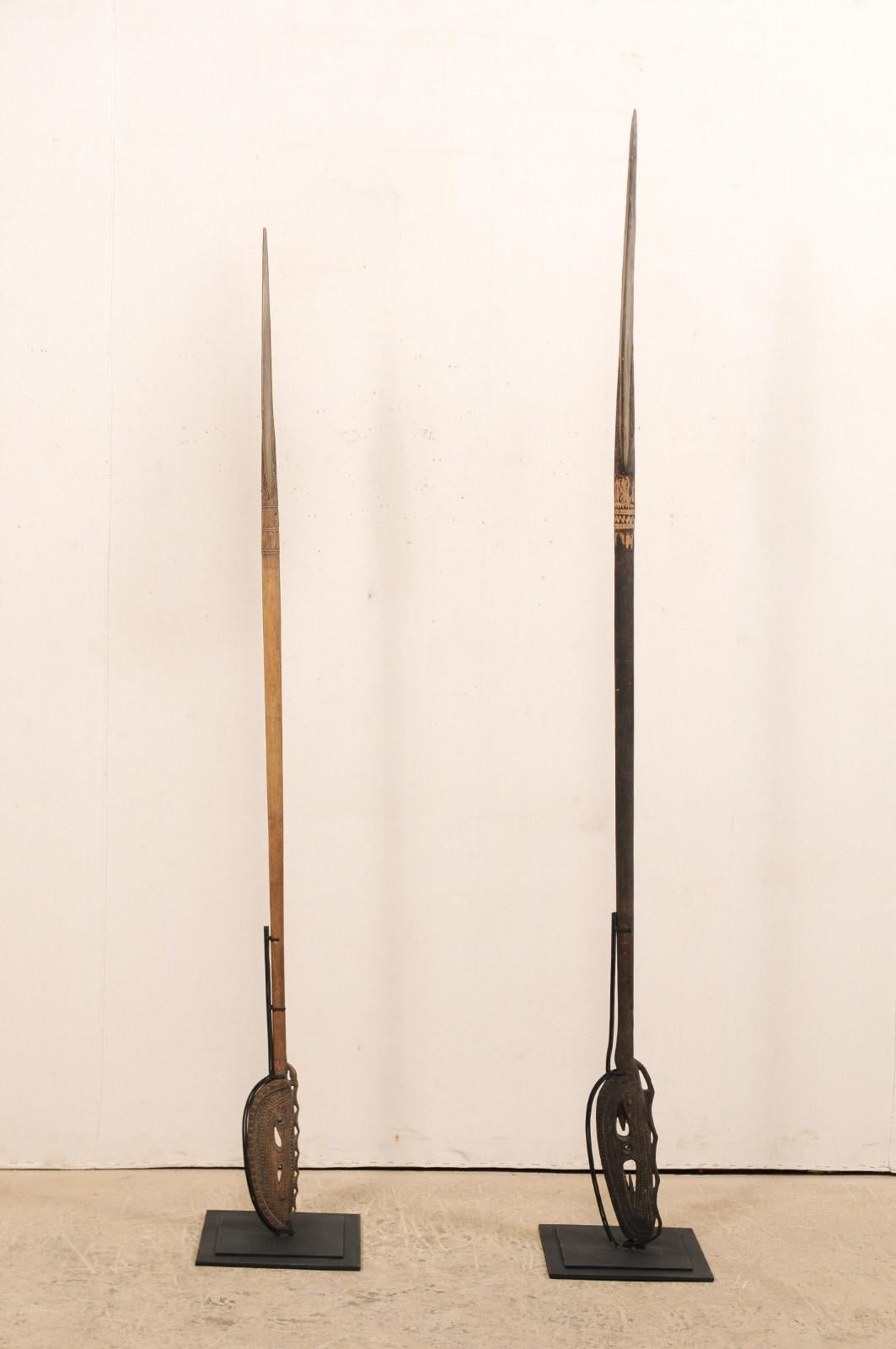 20th Century Papua New Guinea Carved Paddles