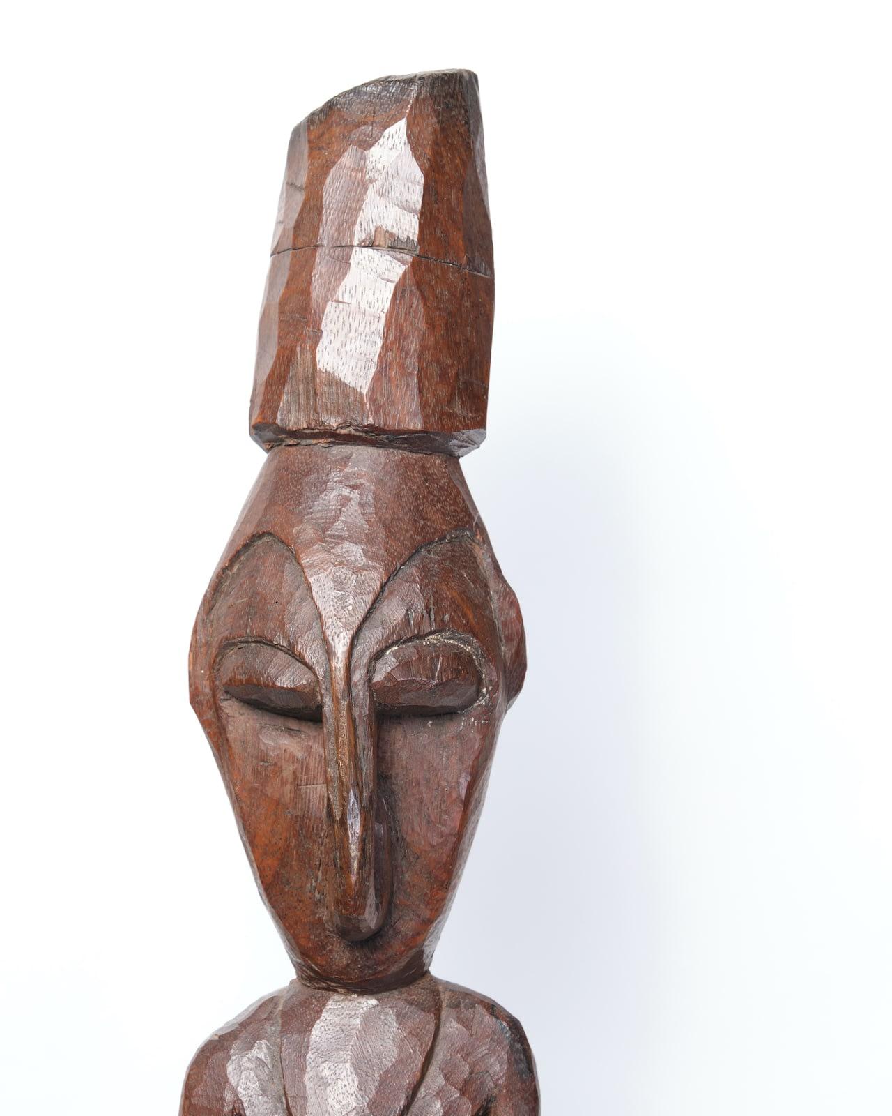 20th Century Papua New Guinea, Carved Sepik figure For Sale