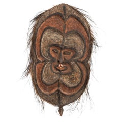 Papua New Guinea Sepik Painted Wood Mask