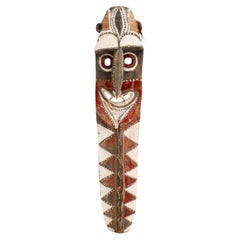 Papua New Guinea Sepik Polychrome Wood Mask