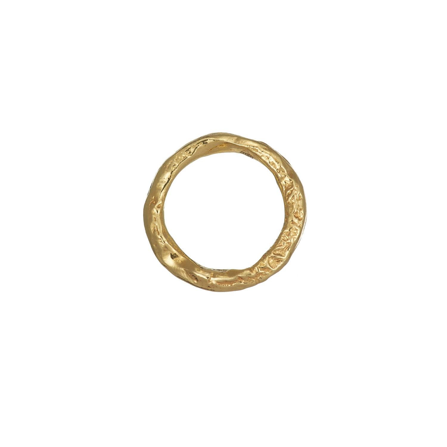Papua Ring is handcrafted from 24ct gold plated bronze.

Papua New Guinea, an island in the southwestern Pacific Ocean, is the world's most diverse country, with more than 700 native tongues. Papua New Guinea jewelry were originally made of those