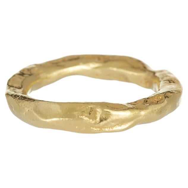 Papua Ring is handcrafted from 24ct gold plated bronze For Sale