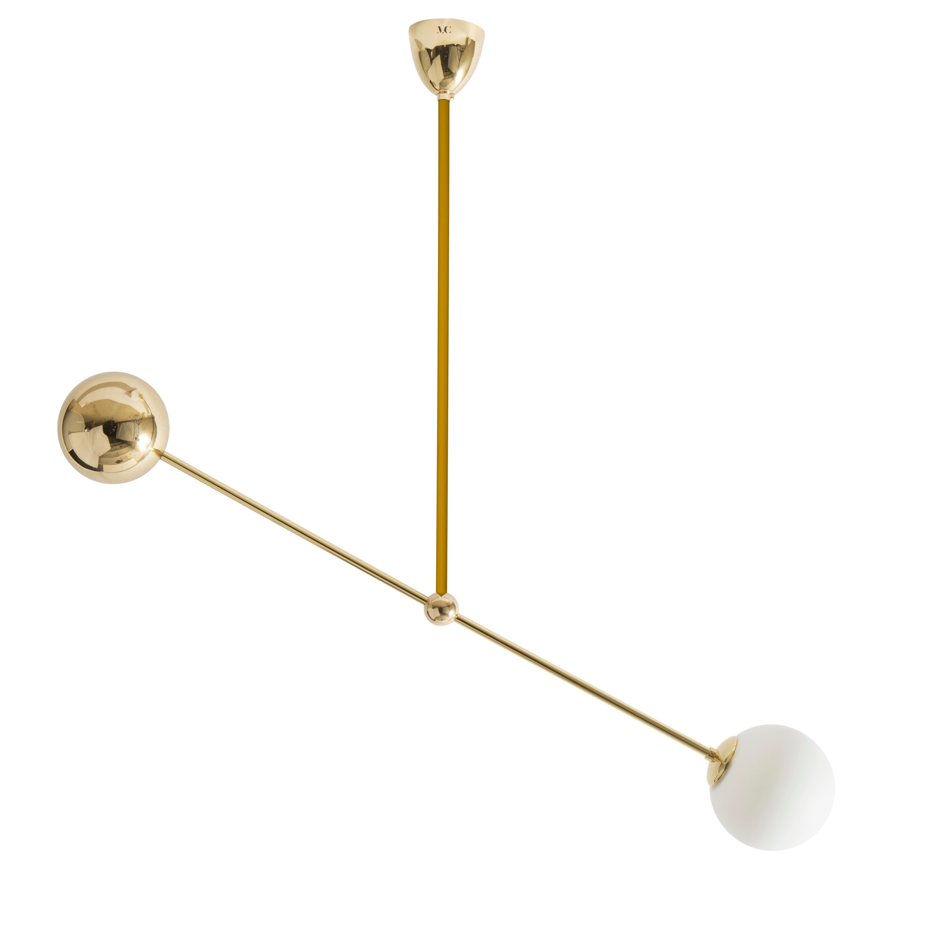 Papyrus chandelier 03 by Magic Circus Editions
Dimensions: W 111 x H 120 cm, also available in H 170, 220
Materials: Brass, mouth blown glass

All our lamps can be wired according to each country. If sold to the USA it will be wired for the USA for