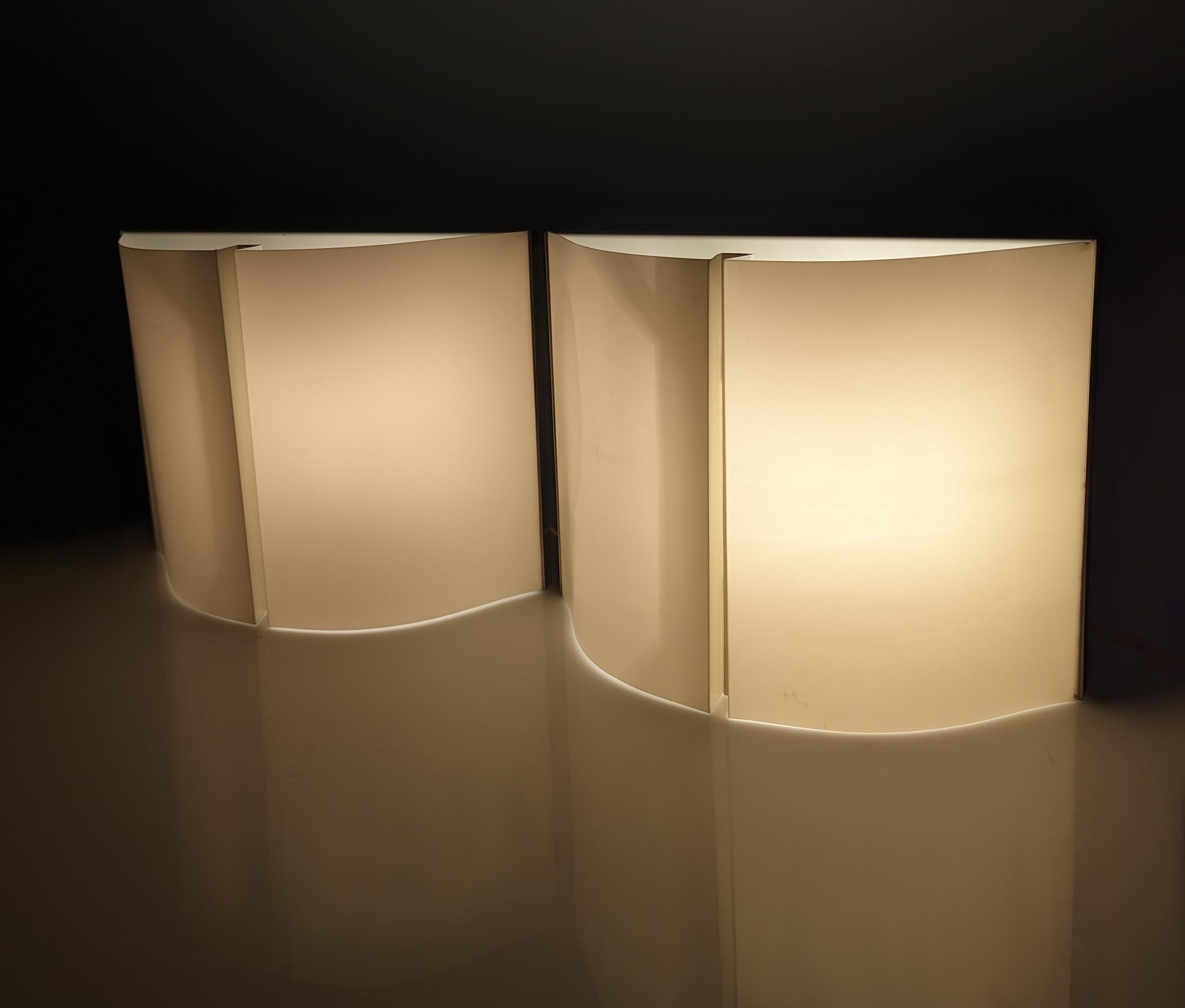 Design wall lamps produced by Metalarte, made of flexible plastic material.