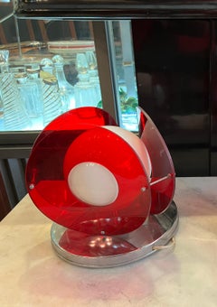 Par of Lamps Italian , 1960, Materials:  Acrylic and Opaline