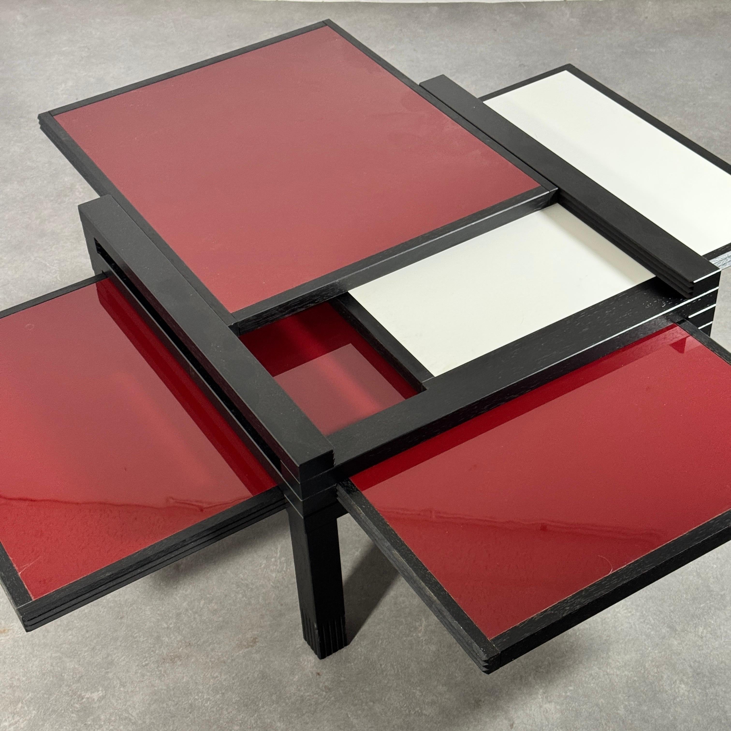 Italian PAR4 modular coffee table by Bernard Vuarnesson for ‘Bellato Italy’ 1980's.
