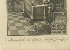 Parable of the Rich Fool Engraving – Luke XII Covetousness 1735