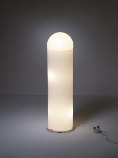 "Paracar" Totemic White Floor Lamp by Zanotta, Italy, 1970s