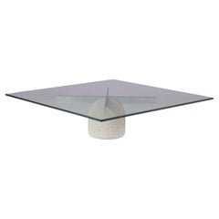 “Paracarro” Coffee table by Giovanni Offredi for Saporiti, Italy 1970