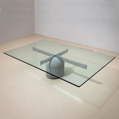 “Paracarro” Coffee Table by Giovanni Offredi for Saporiti, Italy