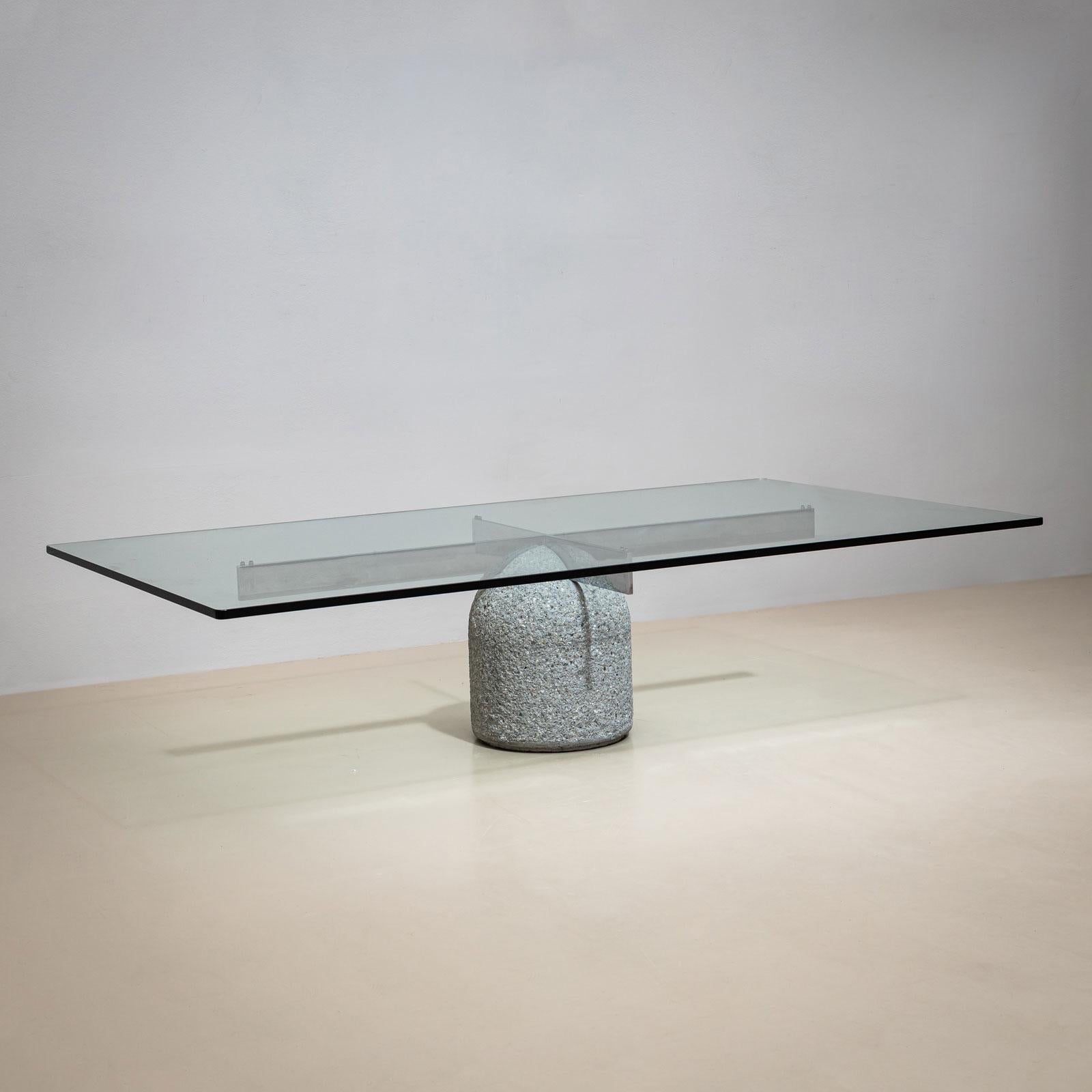 Table basse Paracarro de Giovanni Offredi pour Saporiti, Italie Bon état - En vente à New York, NY
