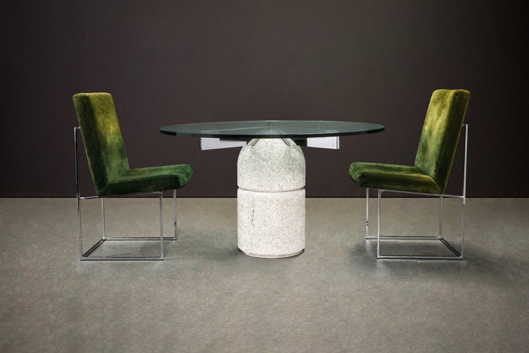 'Paracarro' Concrete Dining Table by Giovanni Offredi for Saporiti Italia, 1970s For Sale 11