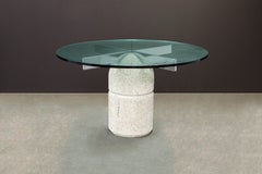 'Paracarro' Concrete Dining Table by Giovanni Offredi for Saporiti Italia, 1970s